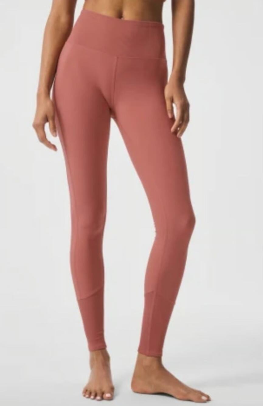 Alo Yoga Pink High-Waist Alosoft Lounge Legging Yoga Pants Workout Women's Small